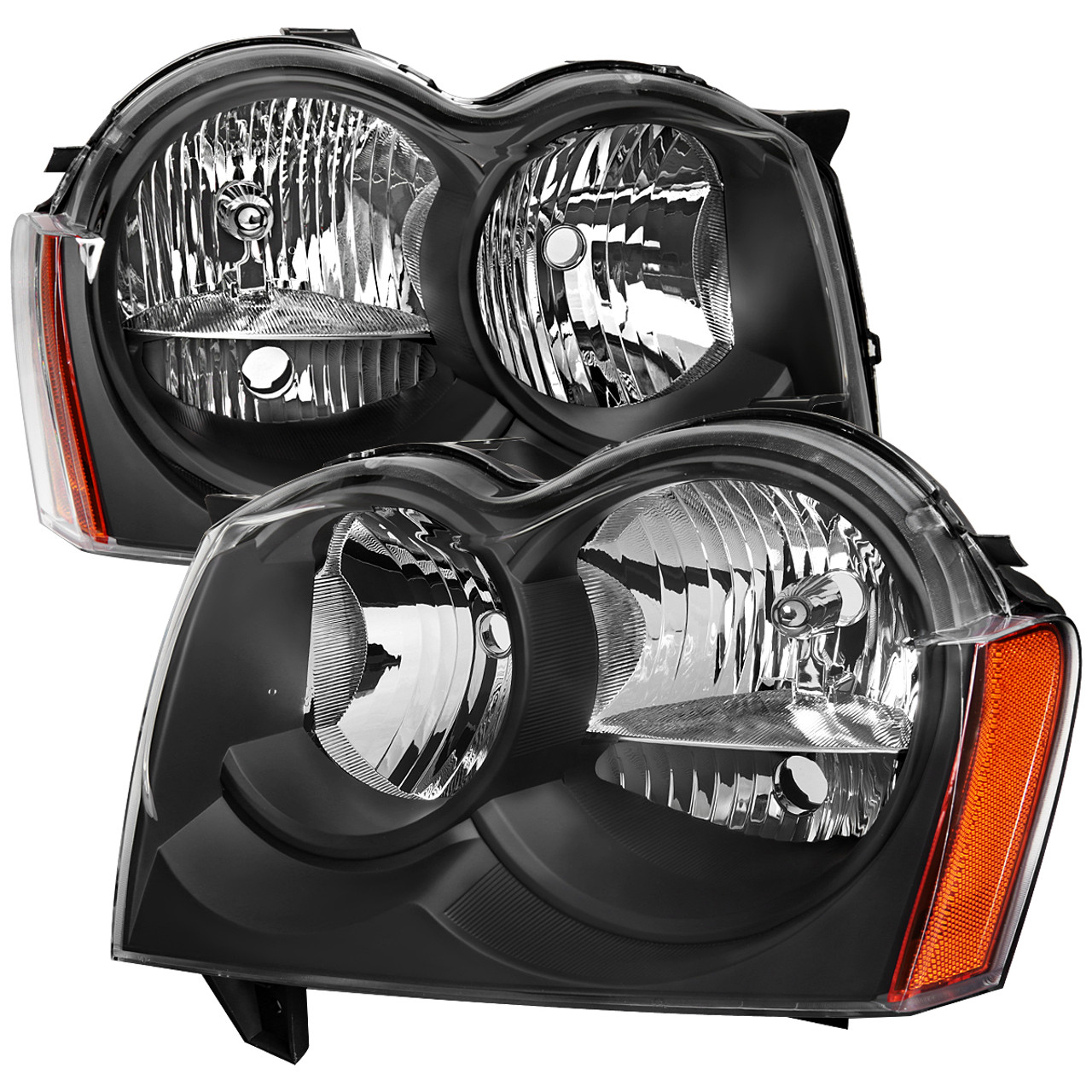 2005-2007 Jeep Grand Cherokee Factory Style Headlights (Matte