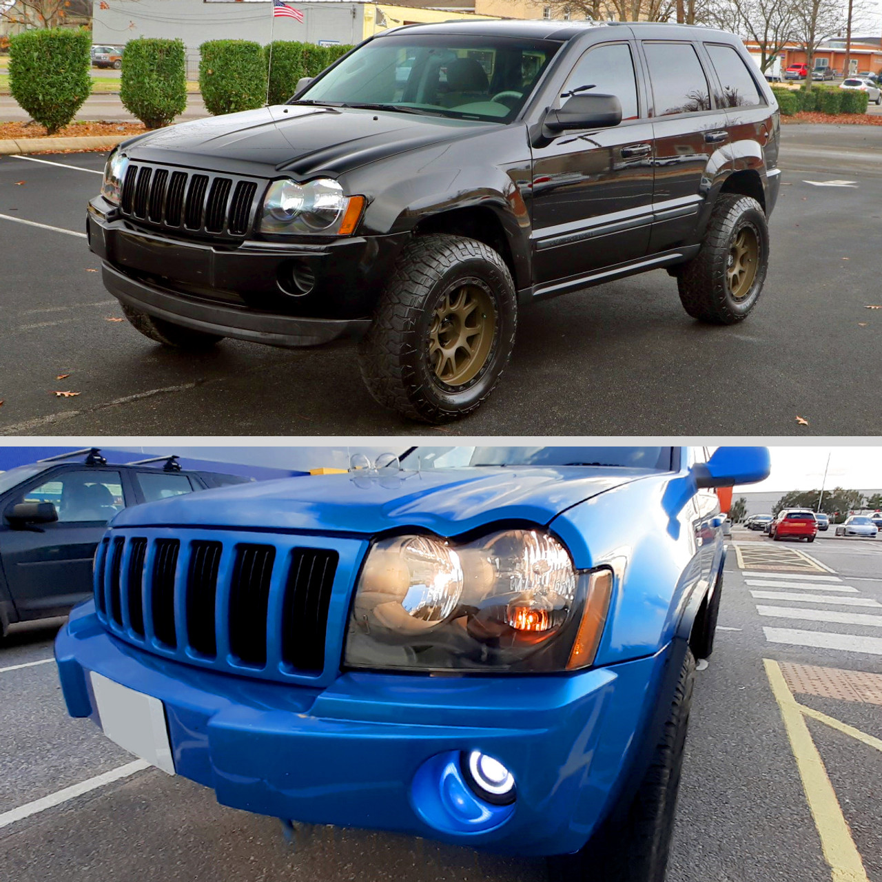 2005-2007 Jeep Grand Cherokee Factory Style Headlights (Matte