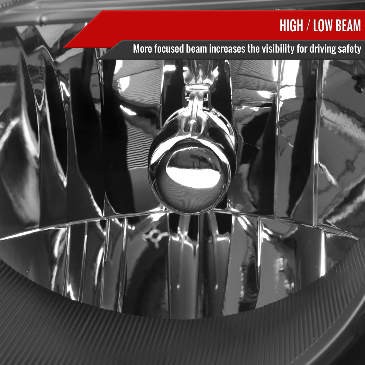 2006-2011 Chevrolet HHR Factory Style Headlights (Matte Black
