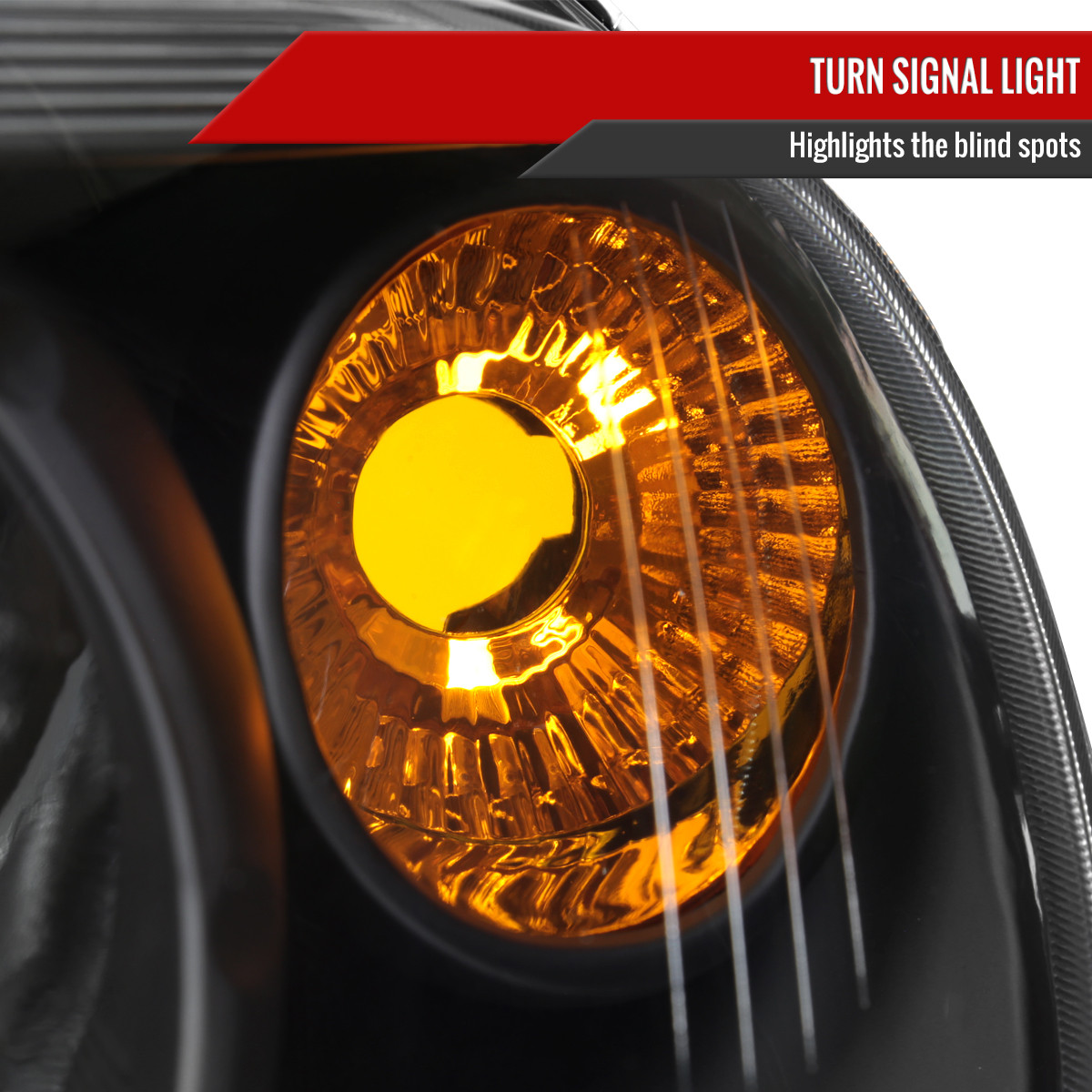 2006-2011 Chevrolet HHR Factory Style Headlights (Matte Black