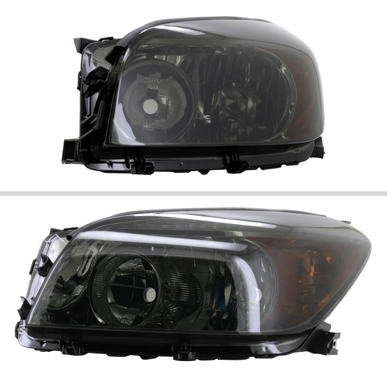 2006-2008 Toyota RAV4 Factory Style Headlights (Chrome Housing