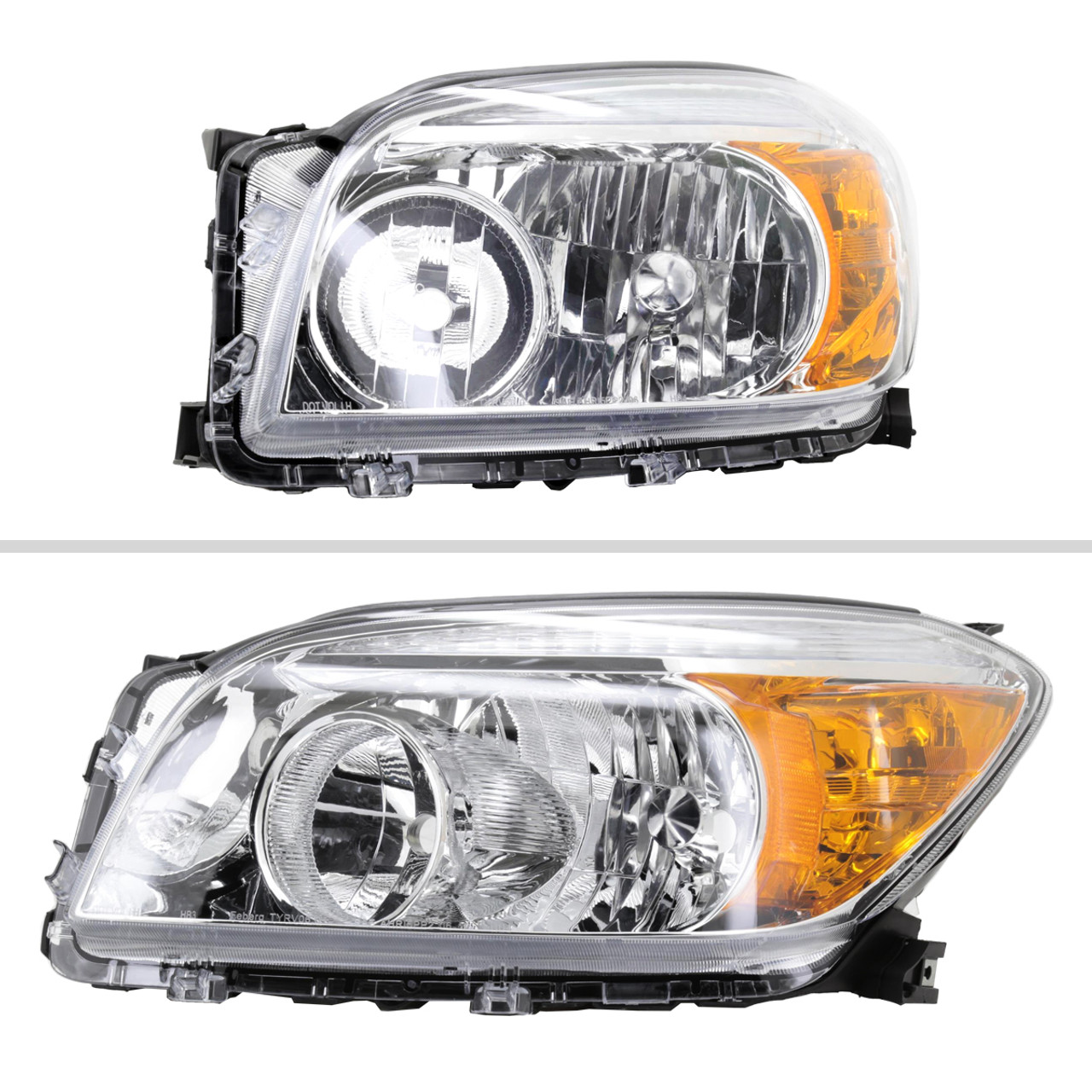 2006-2008 Toyota RAV4 Factory Style Headlights (Chrome Housing