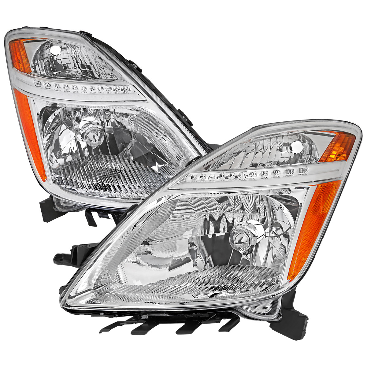 2006-2009 Toyota Prius Factory Style Headlights with Amber