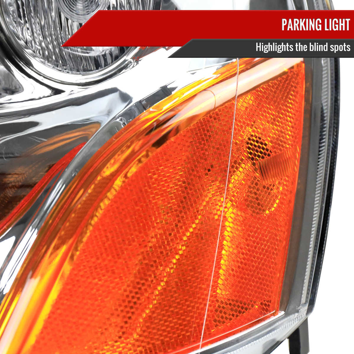 2003-2005 Honda Pilot Factory Style Headlight (Chrome Housing