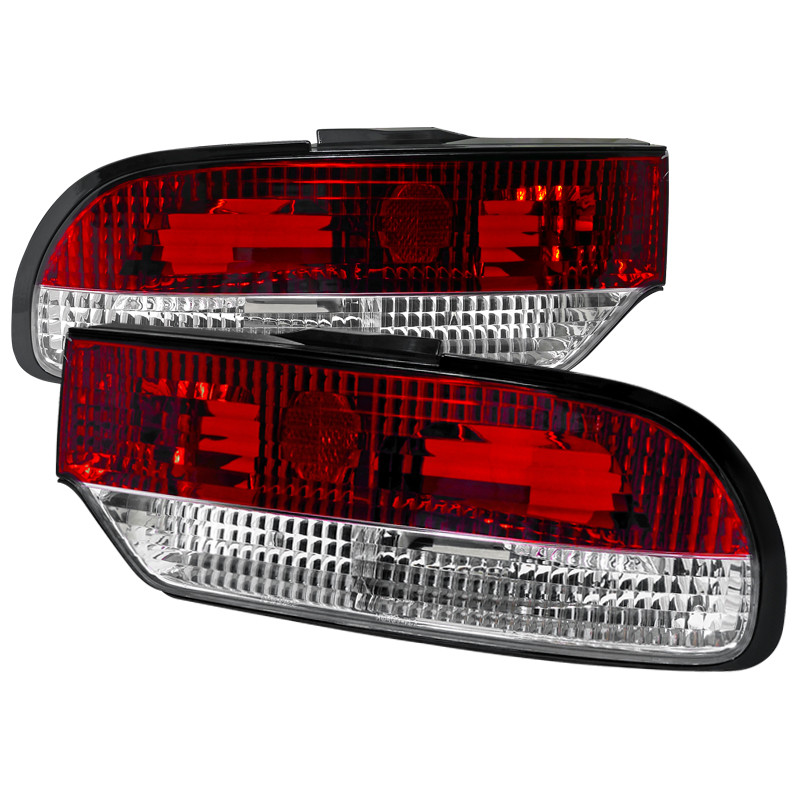 1989-1994 Nissan 240SX S13 Hatchback Tail Lights (Chrome Housing