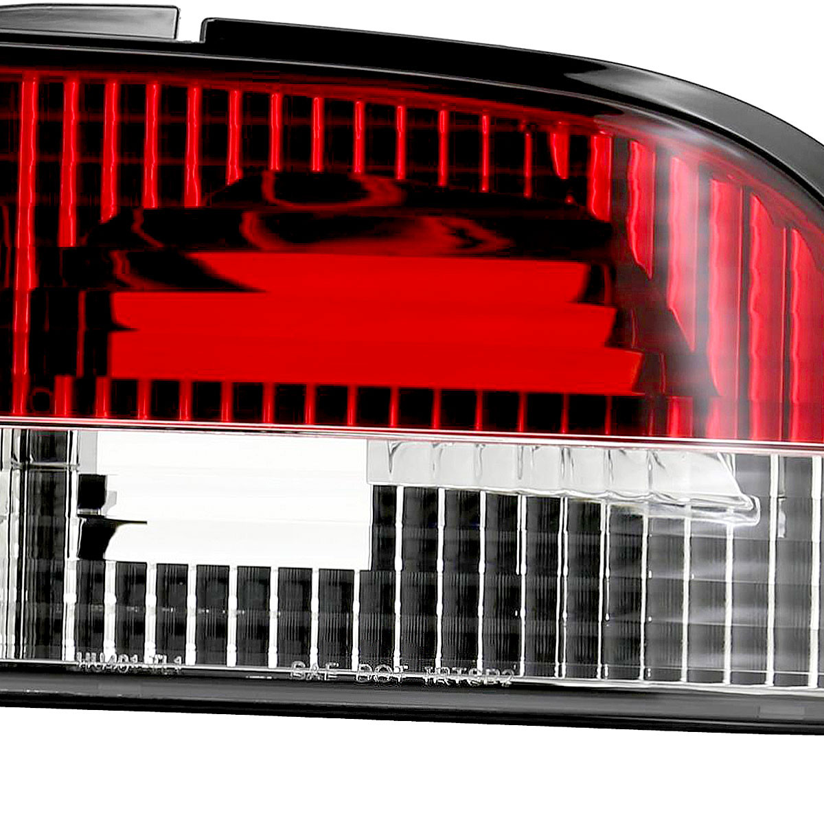 1989-1994 Nissan 240SX S13 Hatchback Tail Lights (Chrome Housing