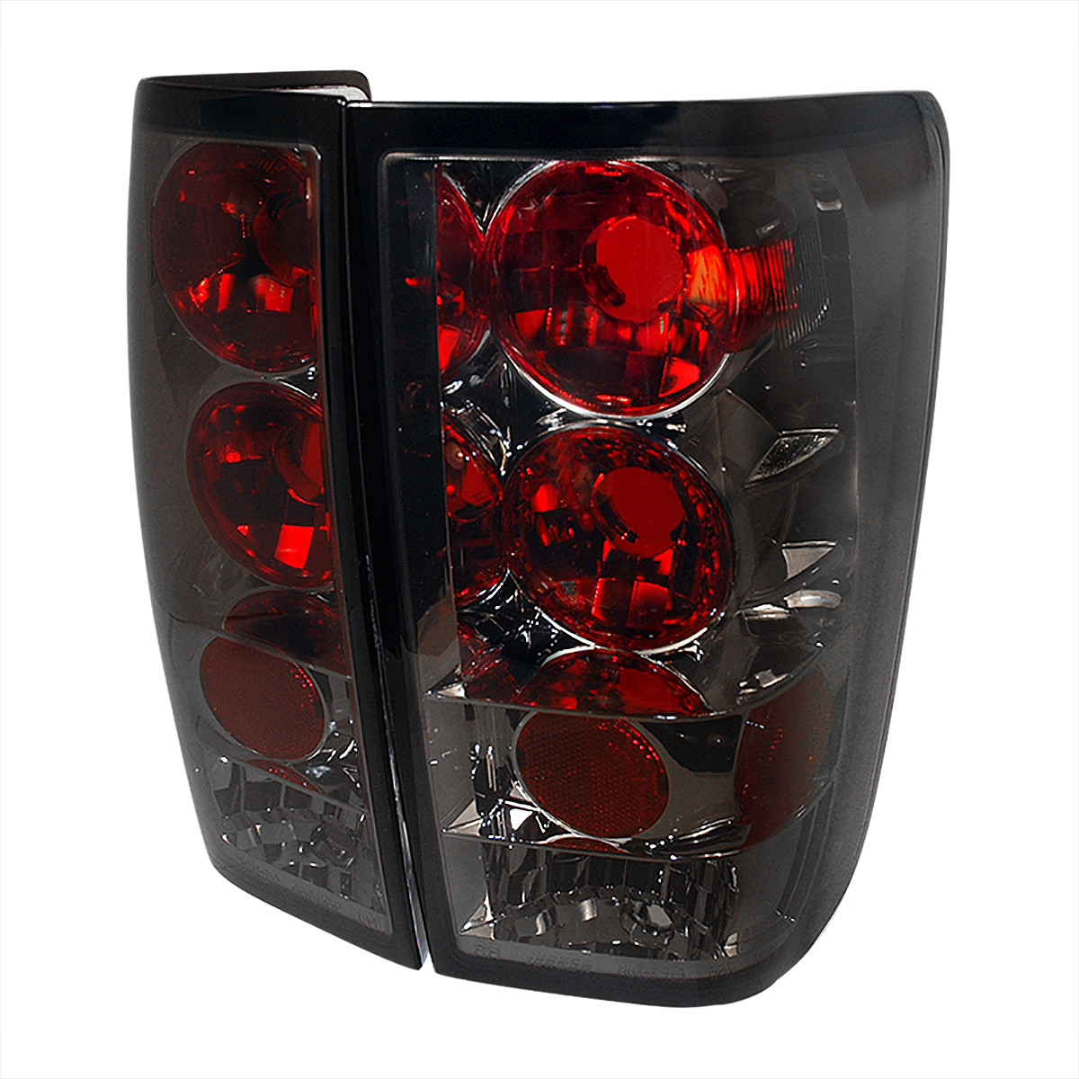 2004-2015 Nissan Titan Tail Lights (Chrome Housing/Smoked Lens