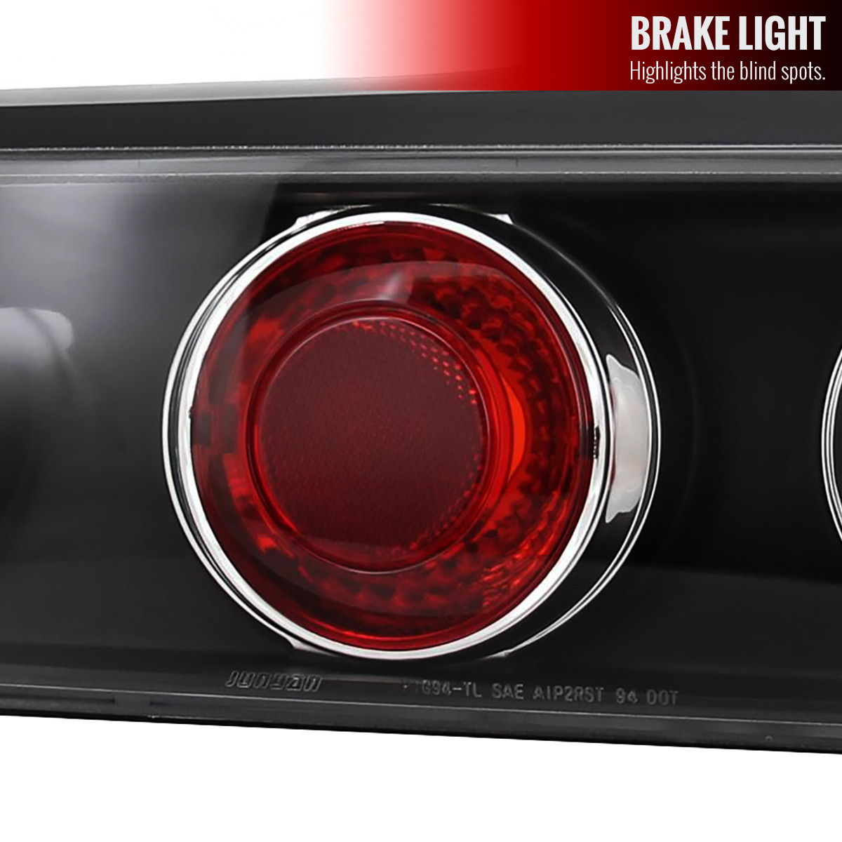 1994-2001 Acura Integra Hatchback Tail Lights (Matte Black Housing