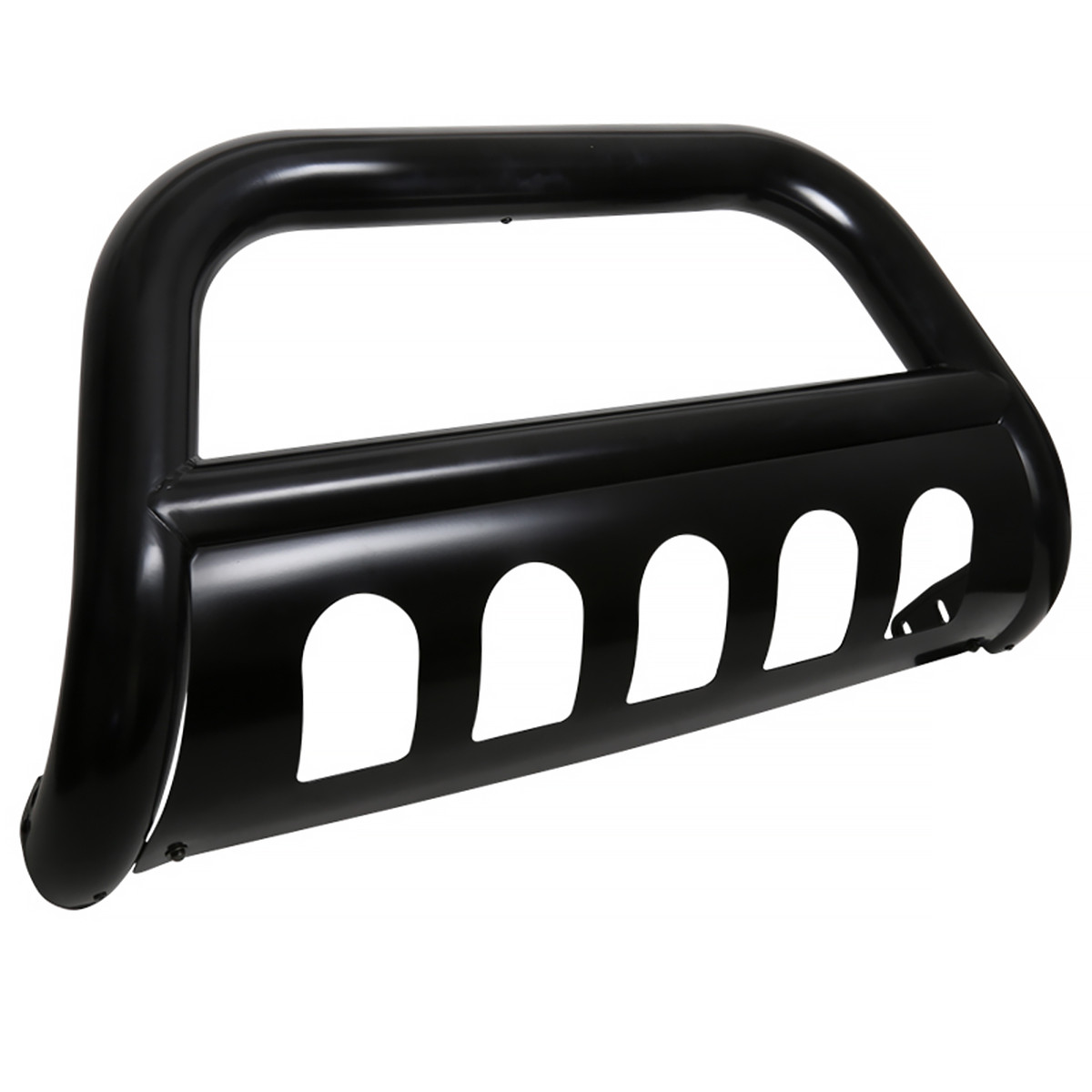 Matte Black AVT Style Bull Bar With Skid Plate - Compatible With 2009-2018 Dodge Ram 1500 & 2019-2022 Classic Models