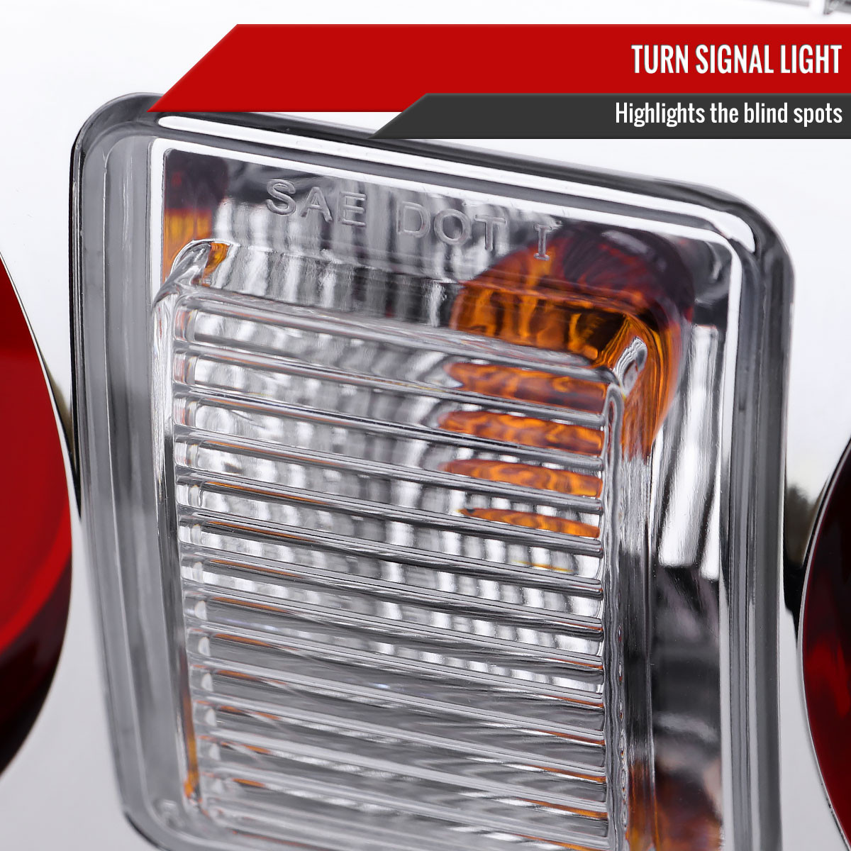 1989-1994 Nissan Skyline GT R32 JDM Red LED Tail Lights (Chrome