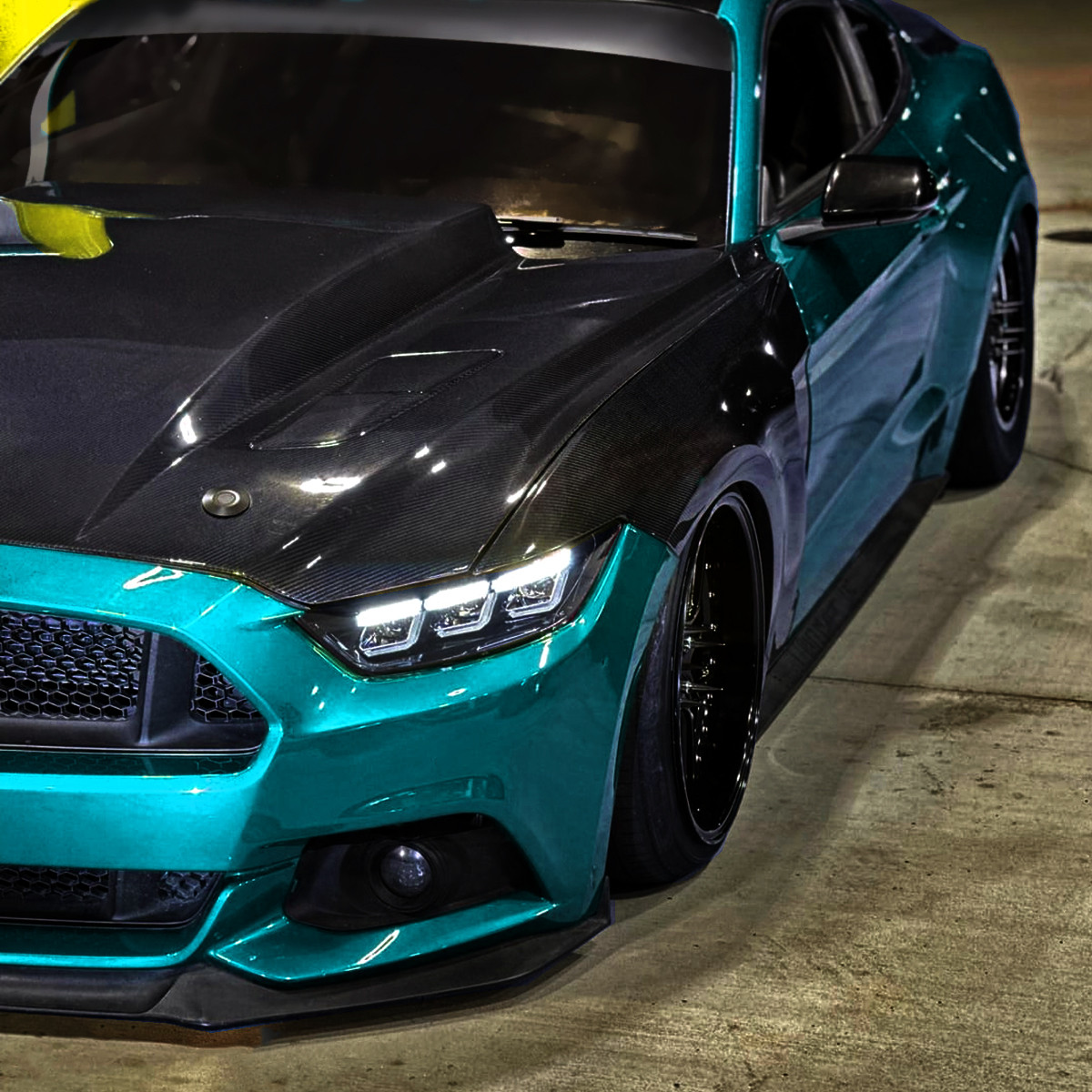2015–2017 Ford Mustang Full LED Projector Headlights Switchback