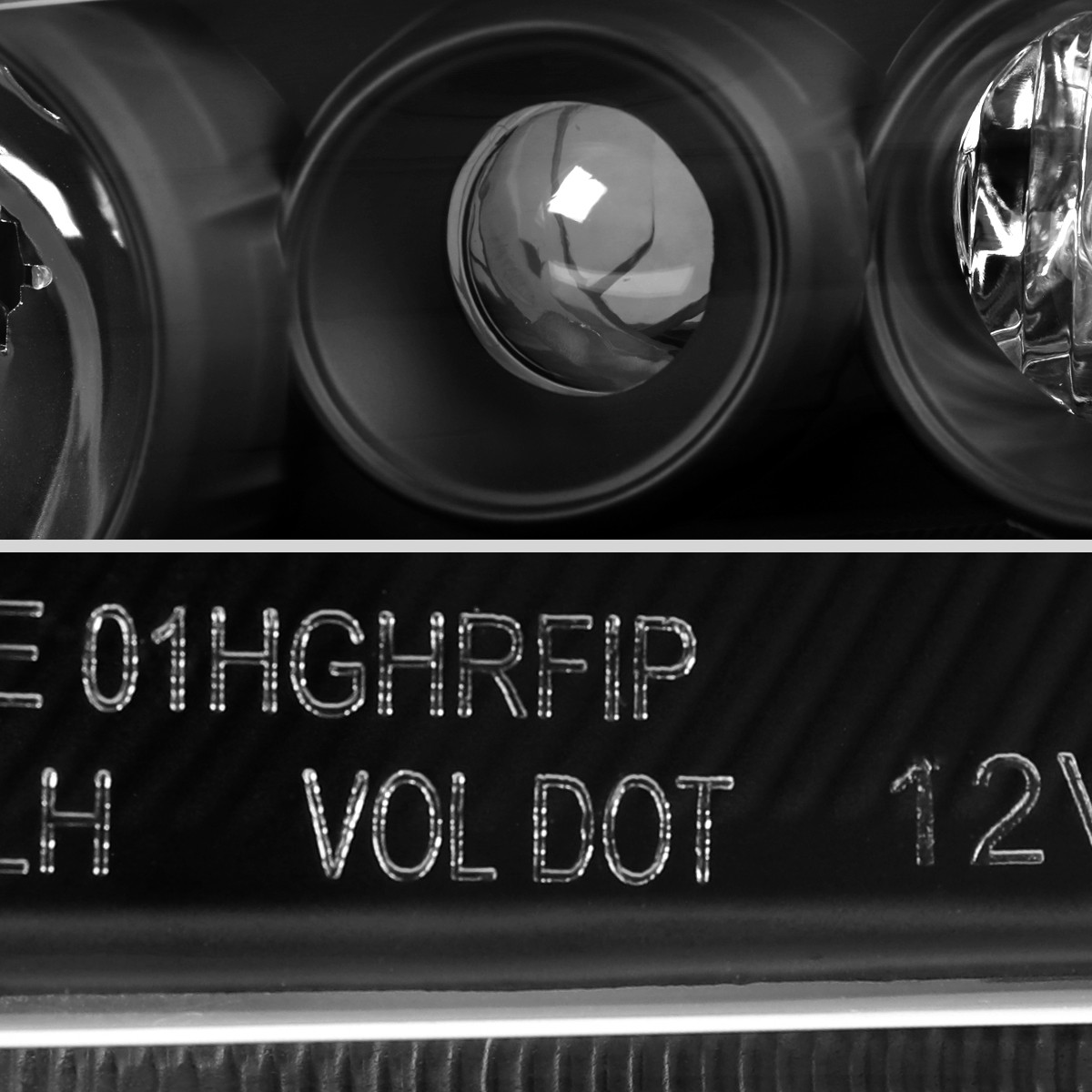 MAZDA ペンダントライト 黒 2003-2005 Mazda 6 Factory Style Projector Headlights (Matte Black