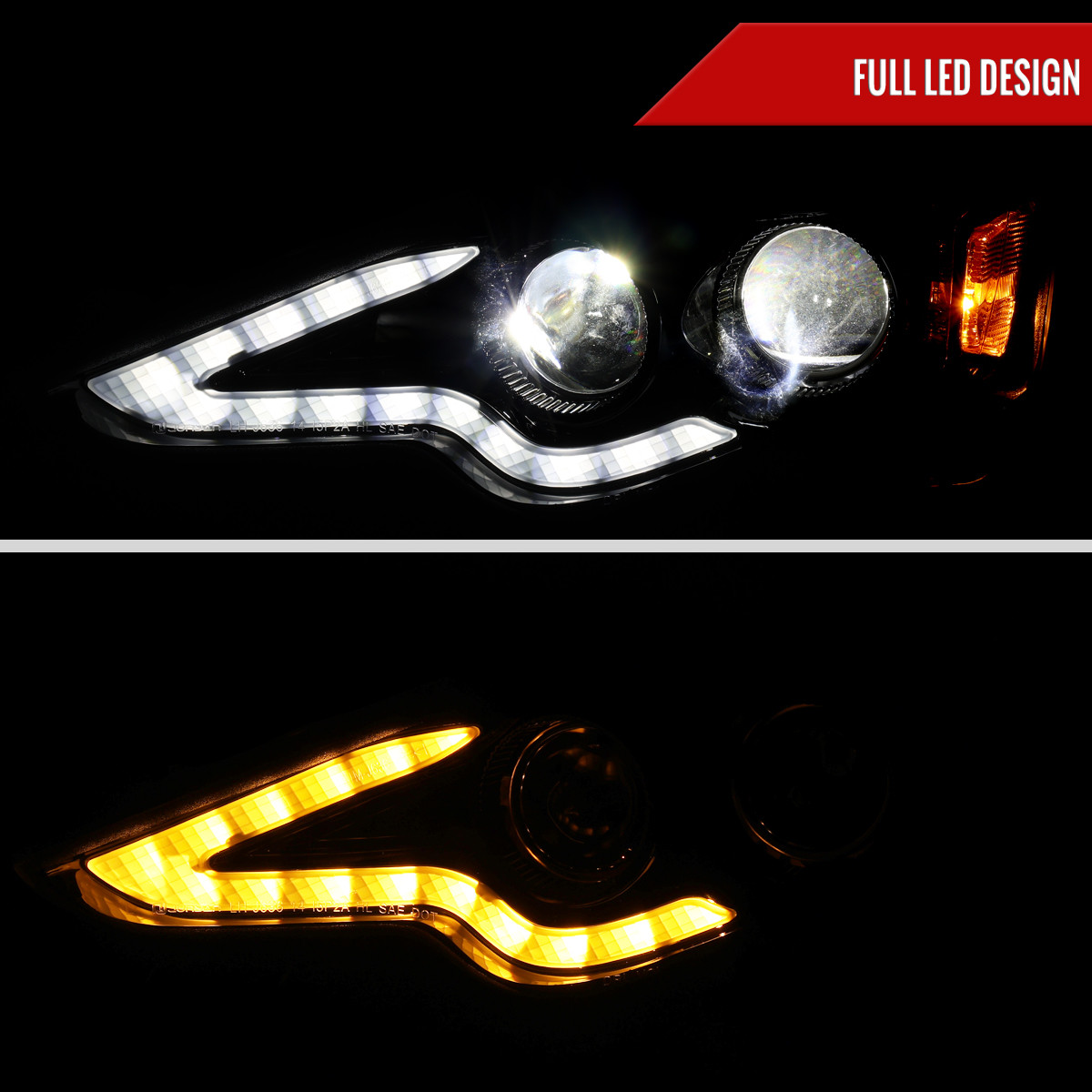 2014-2016 Lexus IS250 IS350 Full LED Project healight (Jet Black