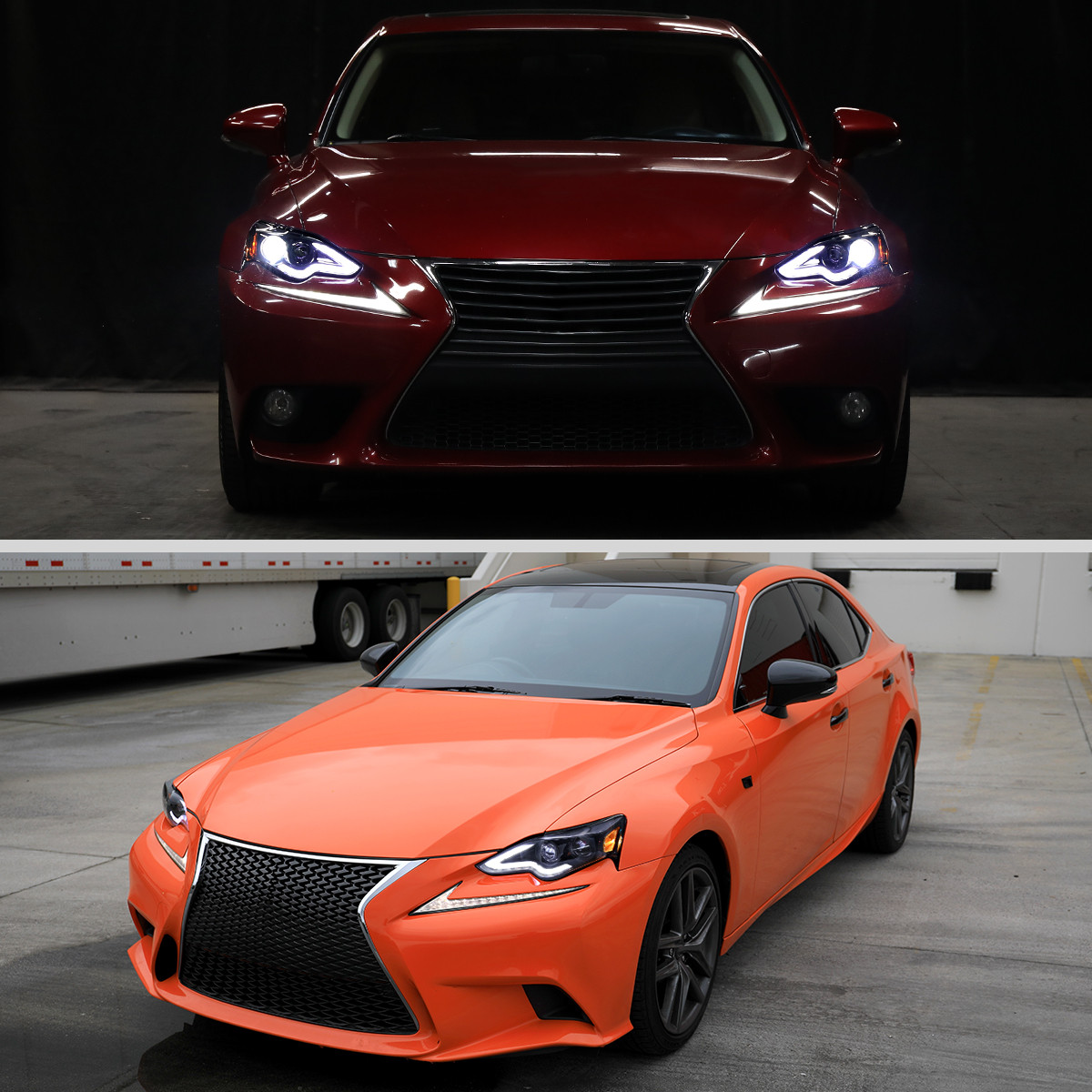 2014-2016 Lexus IS250 IS350 Full LED Project healight (Jet Black