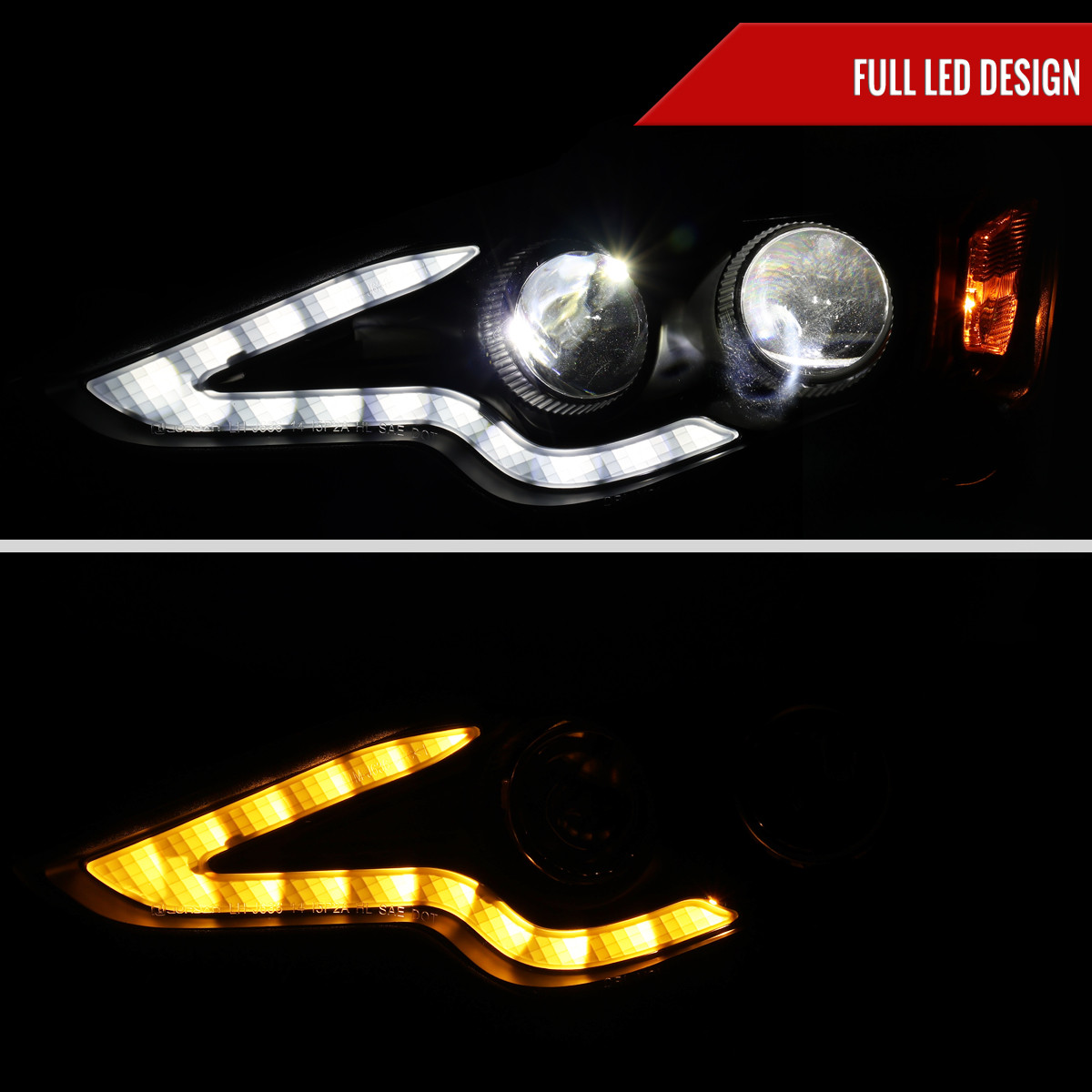 2014-2016 Lexus IS250 IS350 Full LED Project healight (Matte Black
