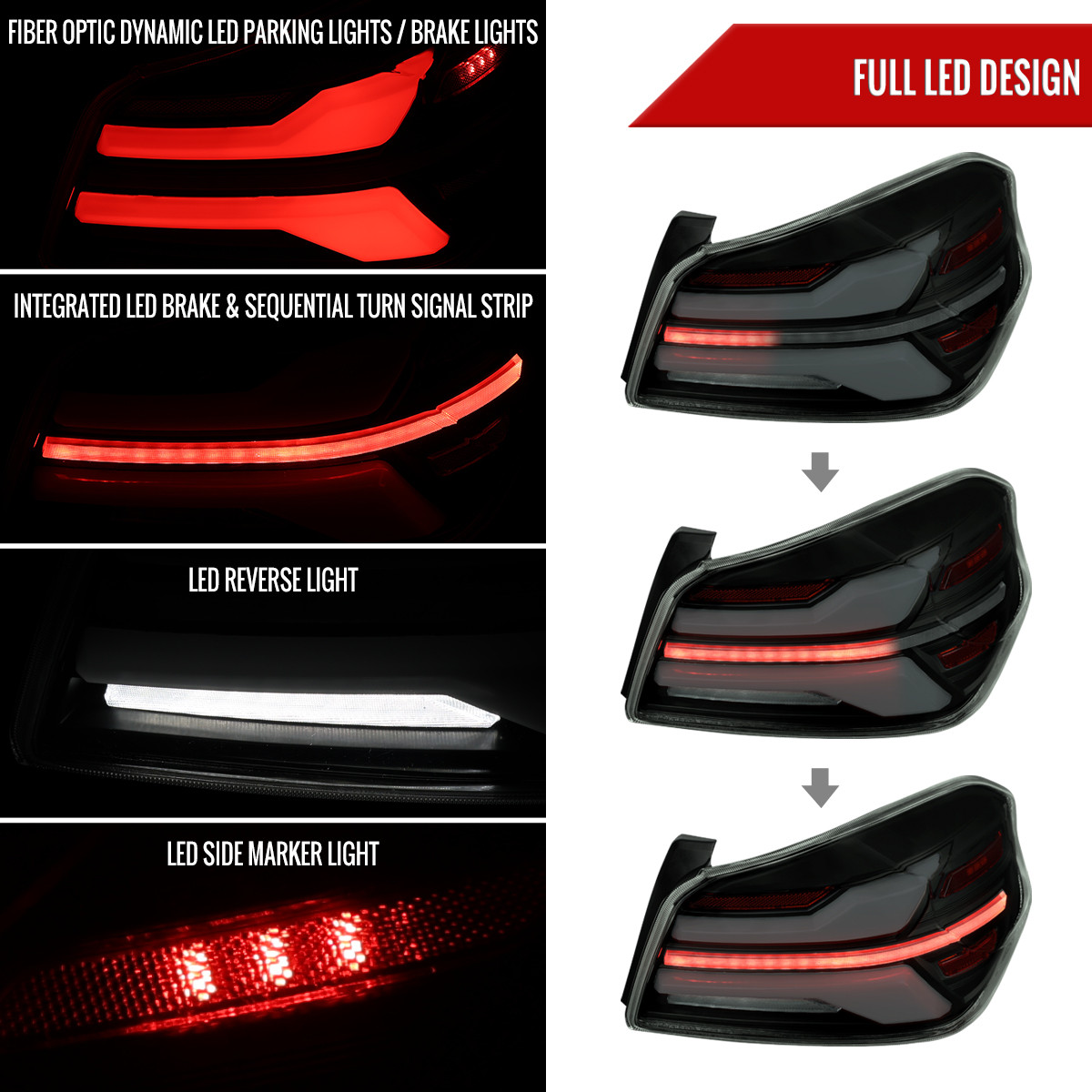 2015-2021 Subaru WRS STi Tail Light w/ Sequential LED Turn SignaL