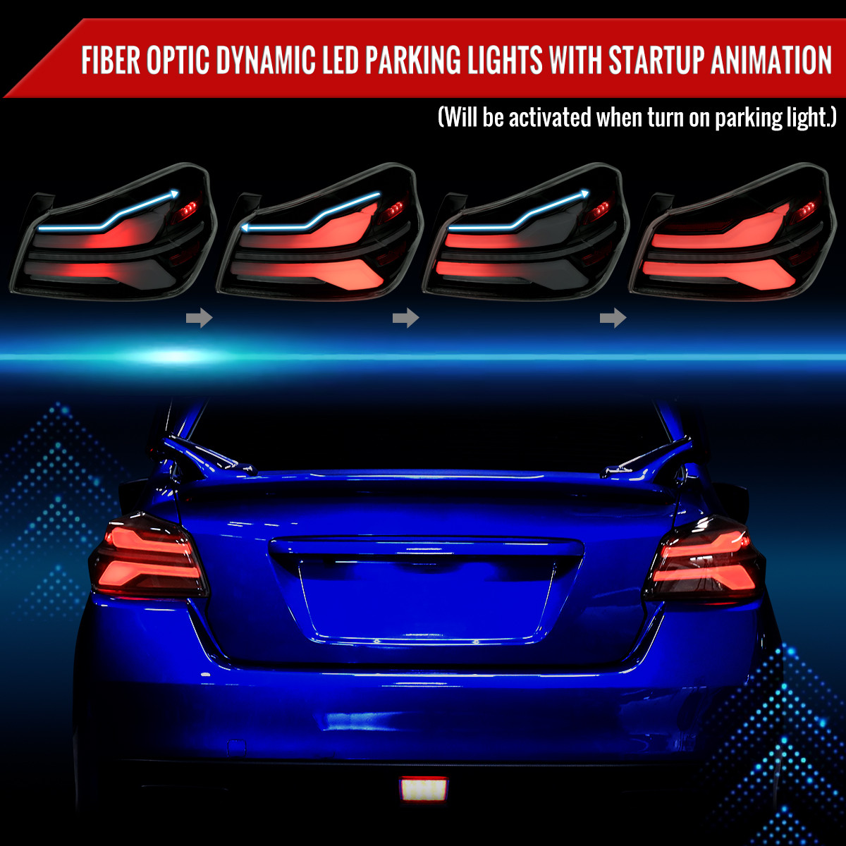 2015-2021 Subaru WRX STi Tail Light w/ Sequential LED Turn SignaL