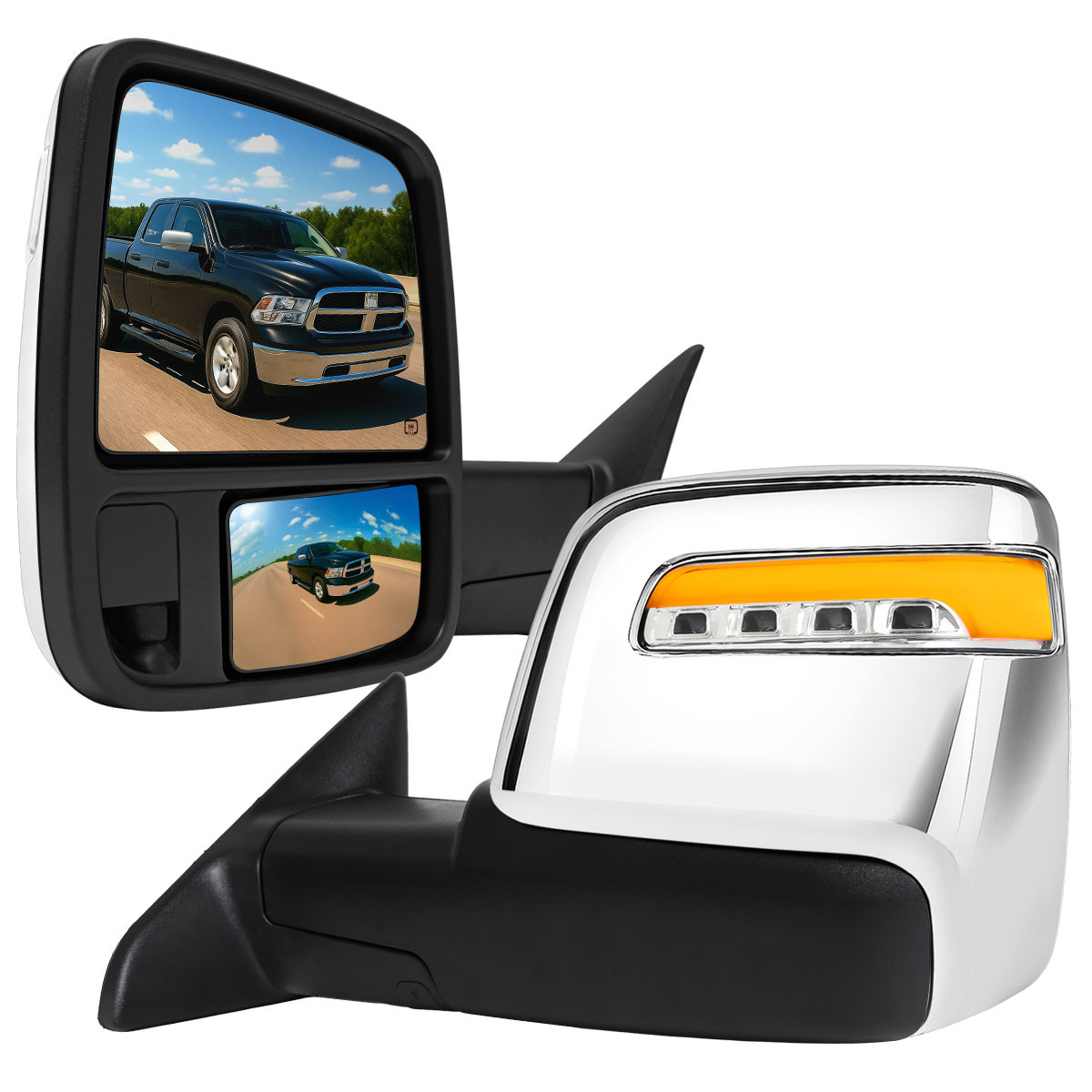 Spiegel richtingaanwijzer indicator knipperlicht voor Dodge Ram 1500 Spiegel richtingaanwijzer indicator knipperlicht voor Dodge Ram 1500
