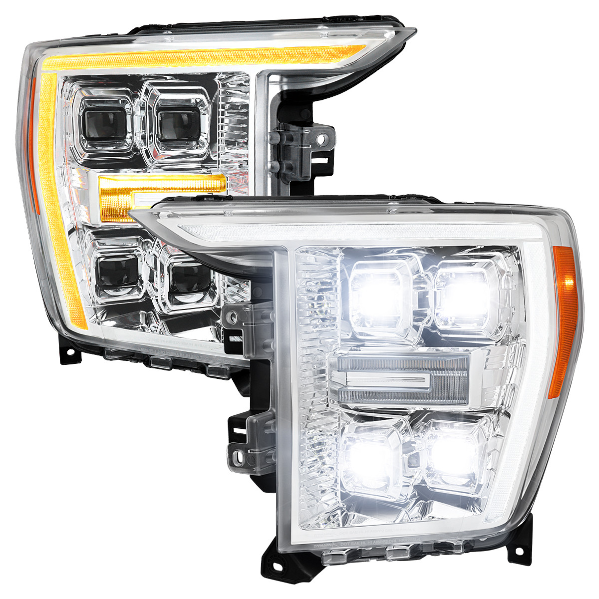 2021-2023 Ford F-150 Full LED Projector Headlights w/ Switchback