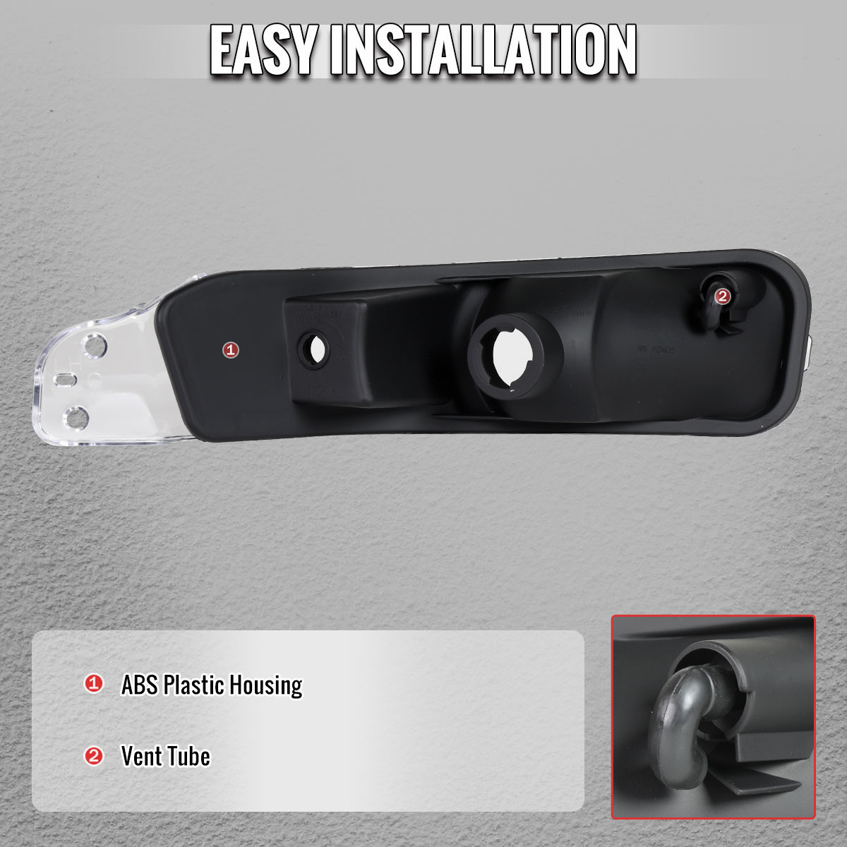 2005-2009 Ford Mustang Turn Signal Parking Lamp (Matte Black
