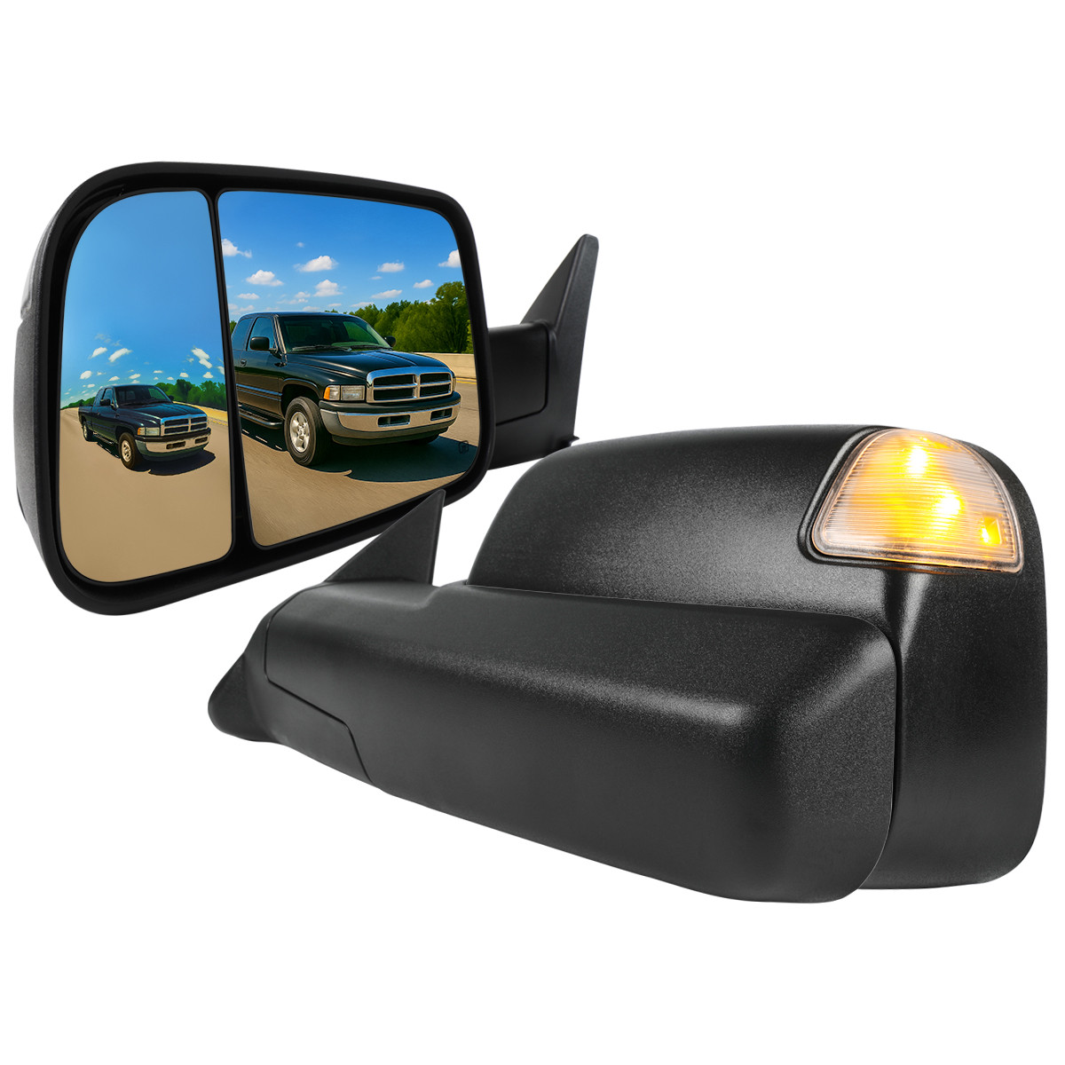 Aazon.co: Adanz Towing irrors Copatible with 1998 1999 2000 2001 Dodge Ra 1500 1998-2002