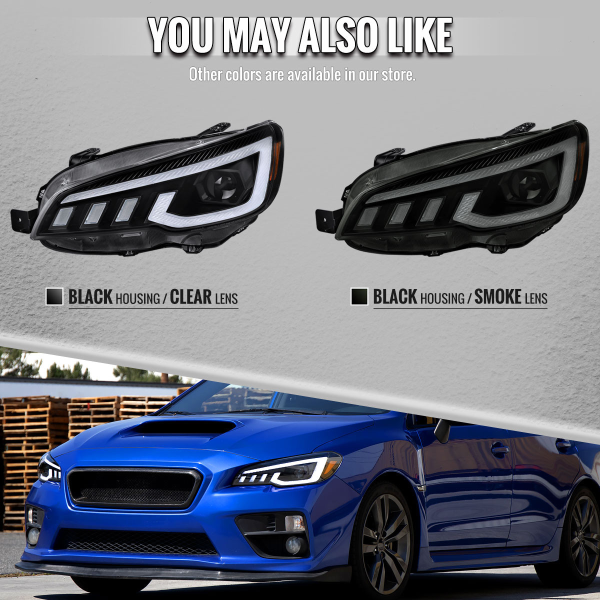 2015-2021 Subaru Impreza WRX STI Projector Headlights Sequential