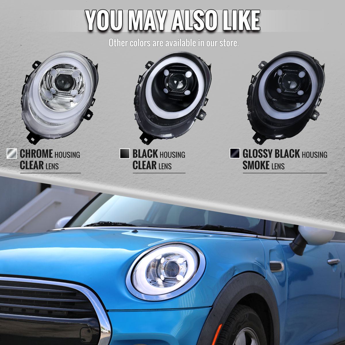 2014-2021 Mini Cooper F55 F56 F57 Projector Headlights Swithback