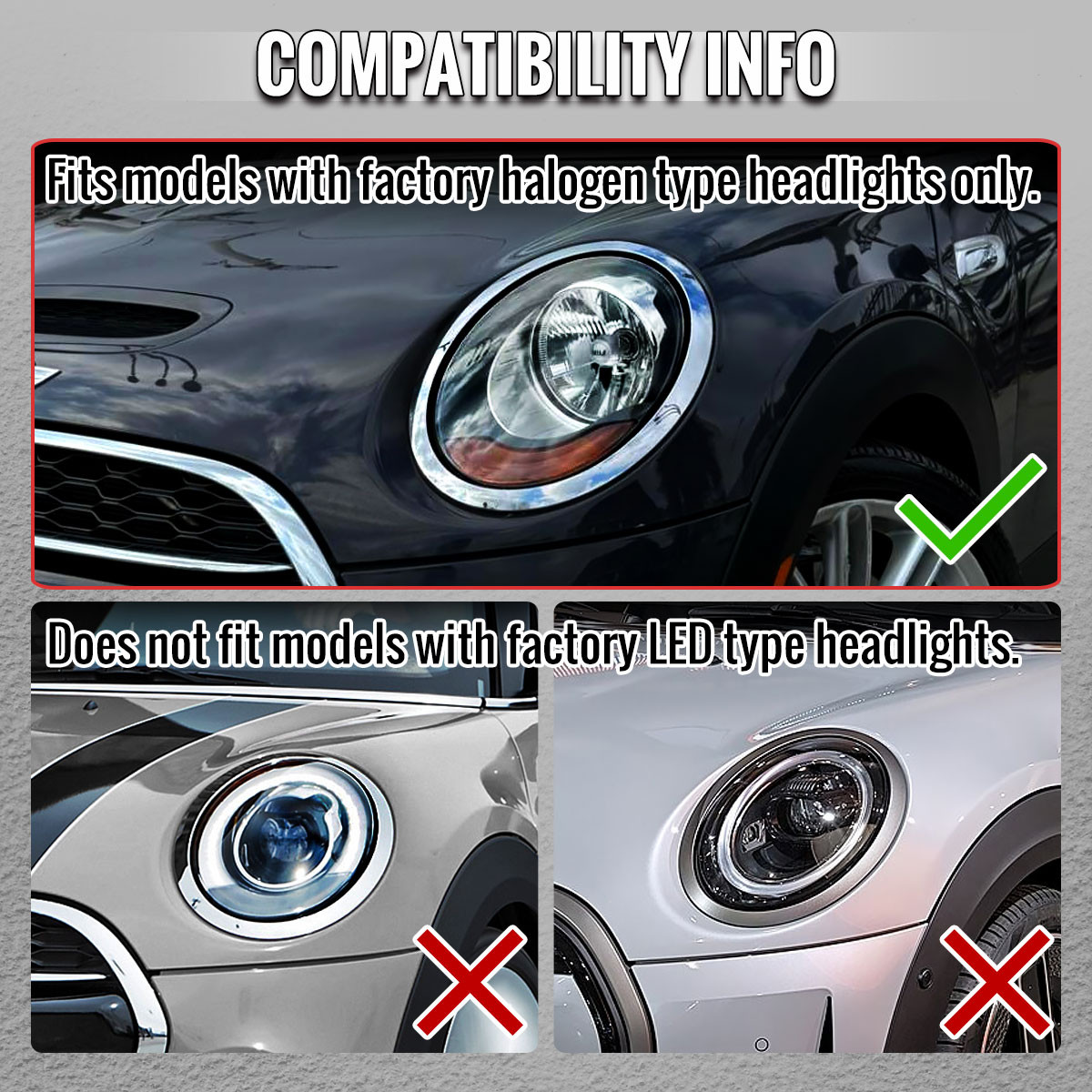 2014-2021 Mini Cooper F55 F56 F57 Projector Headlights Swithback