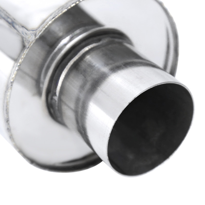 Universal 3" Inlet/4" Outlet Stainless Steel Spiral Flow Exhaust