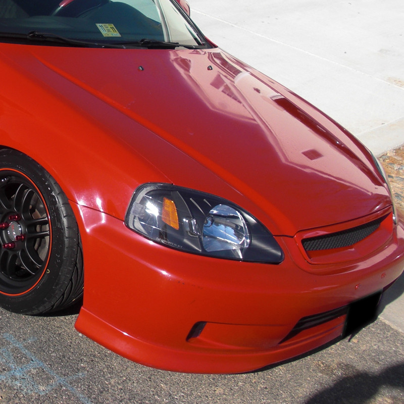 19992000 Honda Civic Crystal Headlights w/ Amber Reflector (Matte