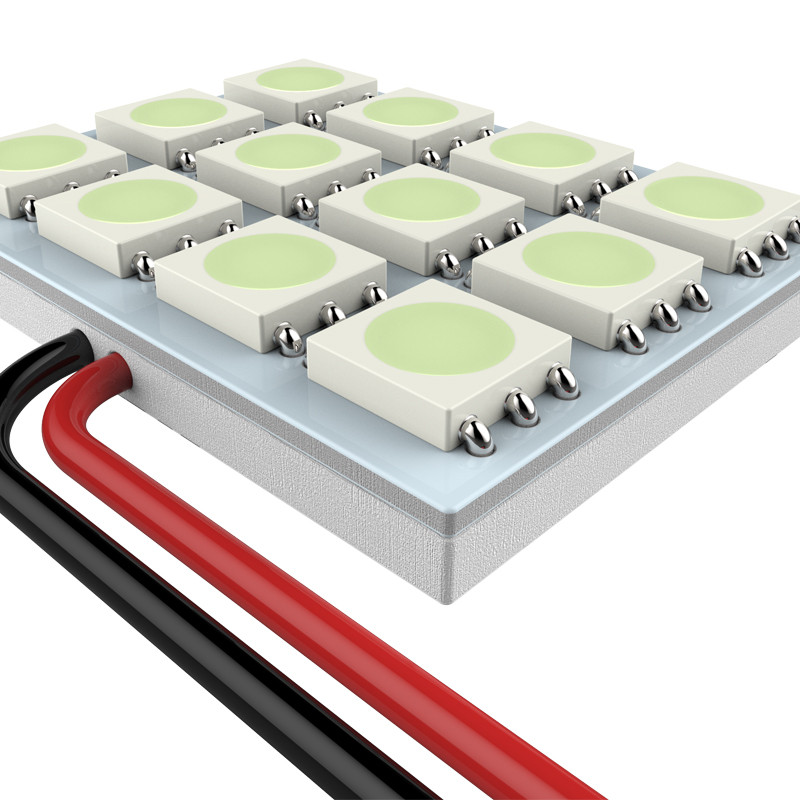 Universal SMD 12PC LED Panel Dome Light - Spec-D Tuning