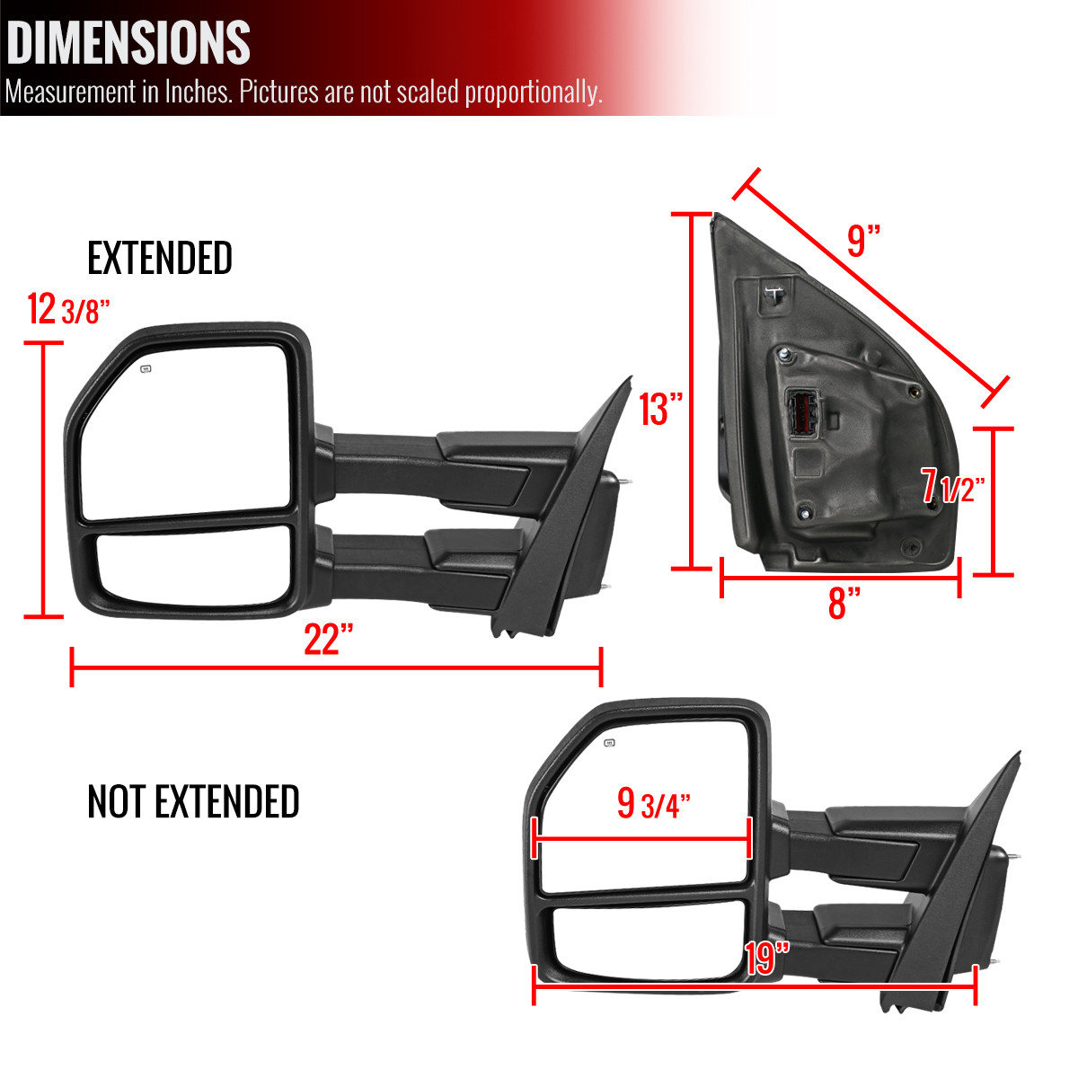 Extended Mirrors For Ford F150null
