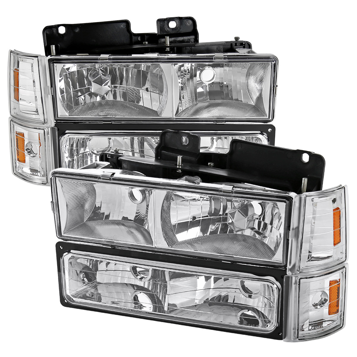 19941998 GMC C10/Sierra/Suburban/Yukon Factory Style Headlights w