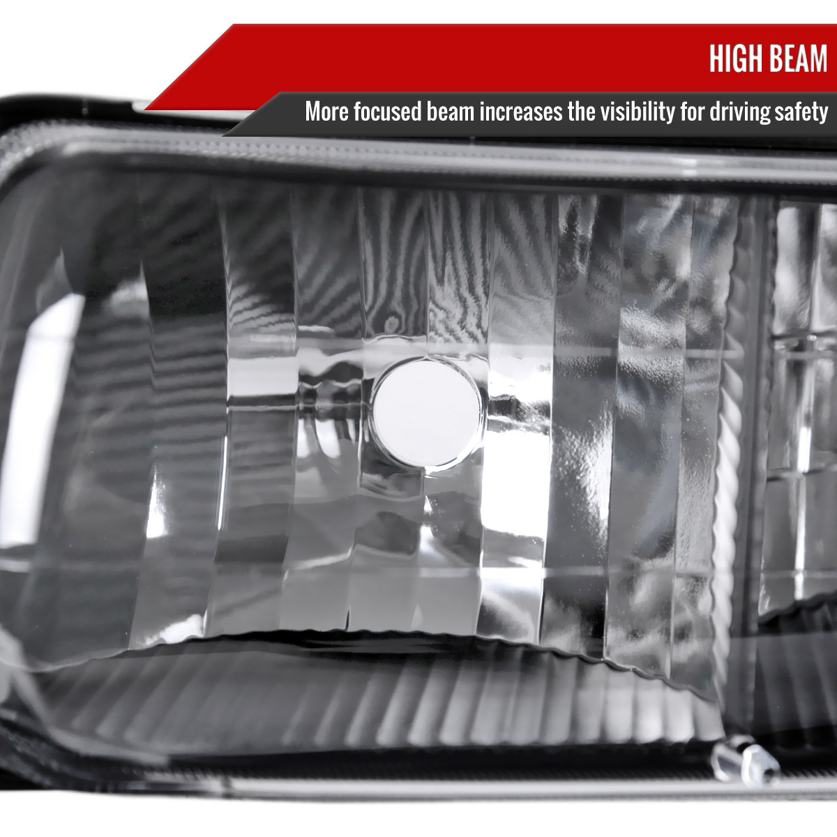 Front Bumper Signal Lights For 1999-2002 Chevy Silverado & 2000-2006 Suburban/Tahoe - Clear Lens, Chrome Housing