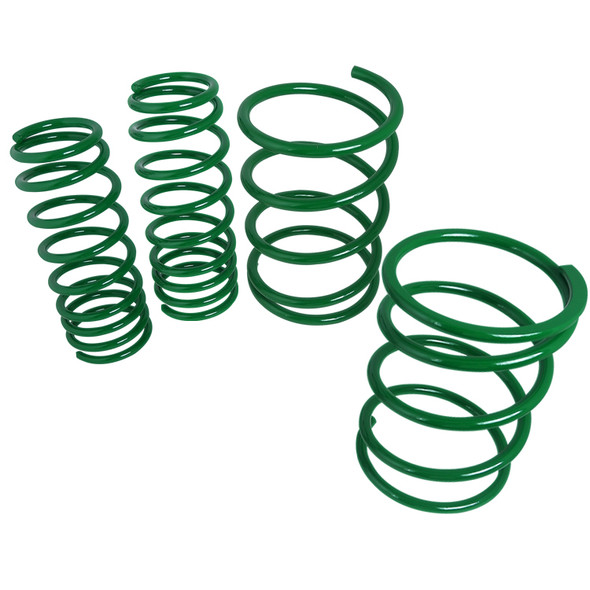 2001-2005 Honda Civic Coupe/Sedan SAE9254V Steel Front & Rear Lowering Coil Springs - 4PCS