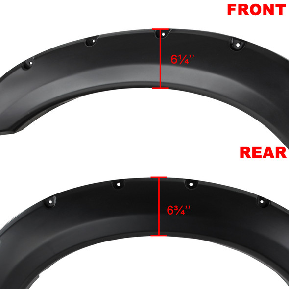 1999-2007 Ford F-250/F350 SuperDuty Smooth Rivet Style Fender Flares
