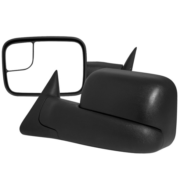 1994-2002 Dodge RAM Manual Adjustable, Foldable, & Extendable Towing Mirrors