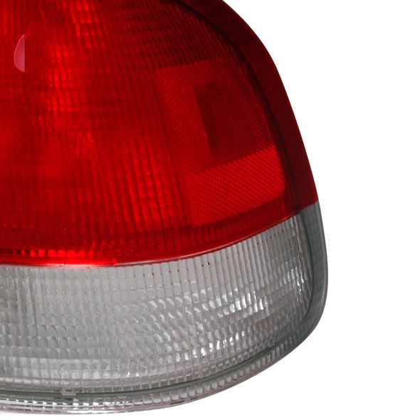 1996-1998 Honda Civic Sedan Tail Lights (Chrome Housing/Red Clear Lens)