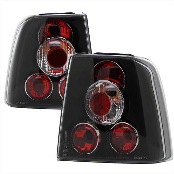 2001-2005 Volkswagen Passat Sedan Tail Lights (Matte Black Housing