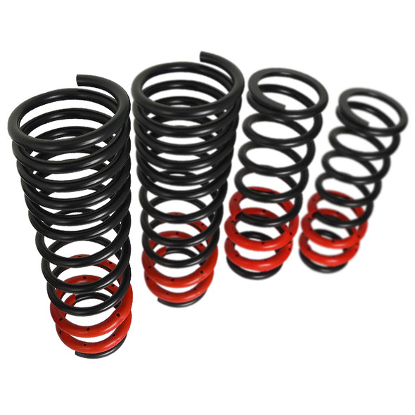 1990-1997 Honda Accord SAE9254V Steel Front & Rear Lowering Coil Springs - 4PCS