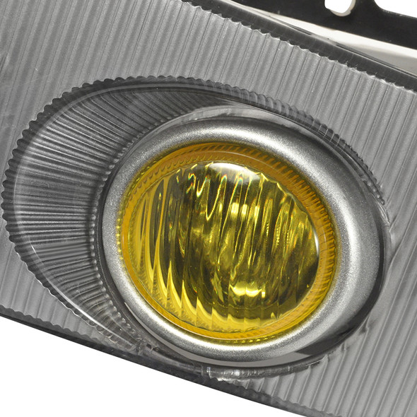 1992-1995 Honda Civic Coupe/Hatchback H3 Fog Lights Kit (Chrome Housing/Yellow Lens)