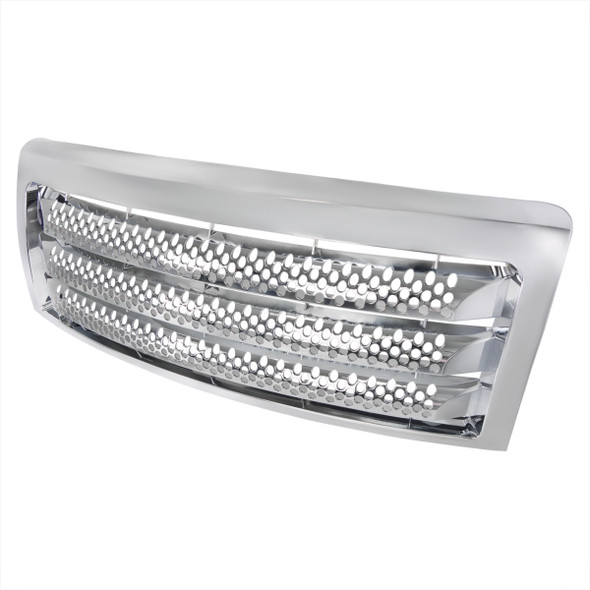 2009-2014 Ford F-150 Chrome ABS Round Hole Grille