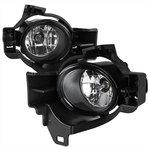 2010-2012 Nissan Altima Sedan H11 Fog Lights Kit (Chrome Housing/Clear Lens)