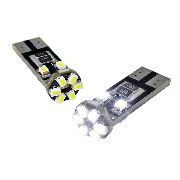 T10 10 SMD LED Bulb w/ Integrated Canbus - 2PC (White)