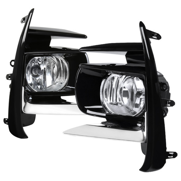 Spec-D Tuning Projector Fog Light Kit For 2015-2023 Dodge Challenger – Clear Lens, H11 Bulbs, Switch & Wiring Included