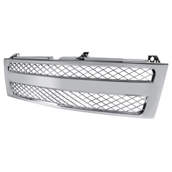 1999-2002 Chevrolet Silverado Chrome ABS V2 Honeycomb Mesh Grille