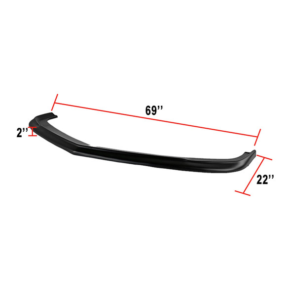 2010-2013 Chevrolet Camaro ZL1 Style Black Polypropylene Bumper Lip