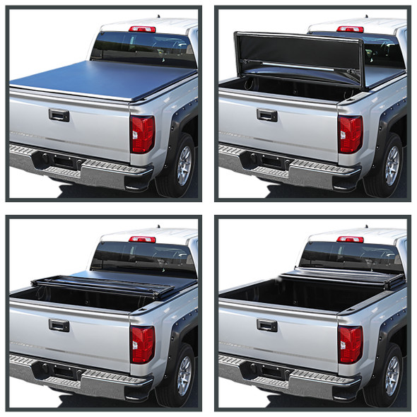 2015-2019 Ford F-150 Super Crew 66" Short Bed Tri-Fold Tonneau Cover