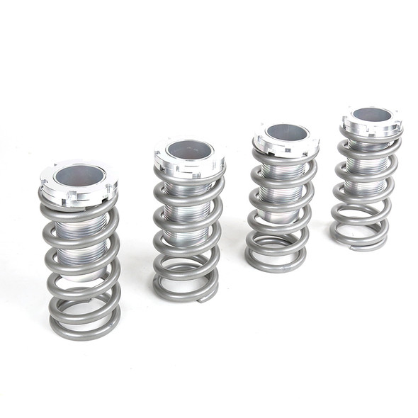 1988-2001 Honda Civic/CRX Acura Integra Aluminum Front & Rear Coilover Springs (Silver)