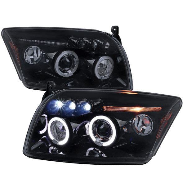 2005-2007 Dodge Magnum Dual Halo Projector Headlights (Glossy